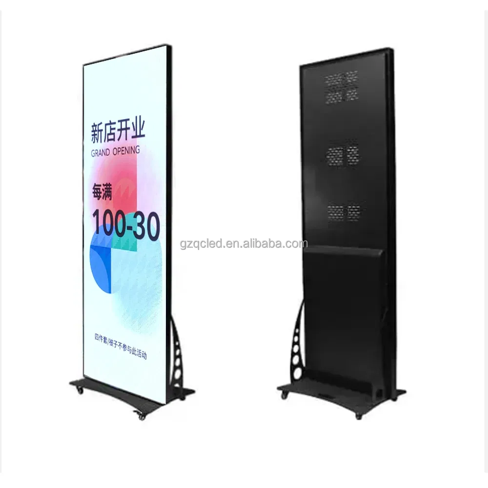 P2 Indoor LED Display Portable Standing LED Poster Advertising Panel Screen