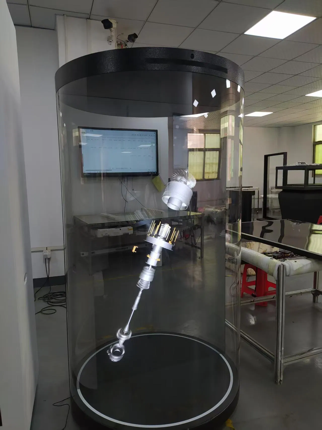 43'' 75'' 86'' Interactive Hologram Display Tube with Ai Software