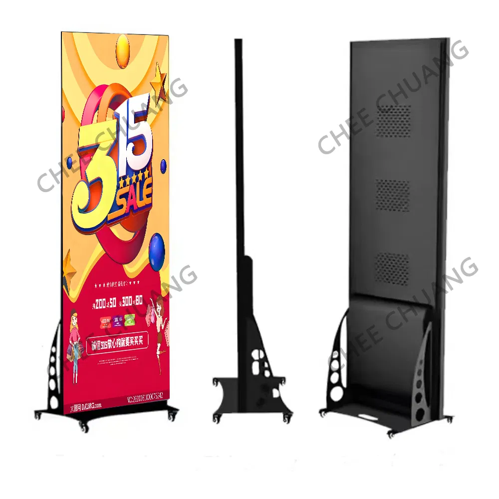 P2 Indoor LED Display Portable Standing LED Poster Advertising Panel Screen