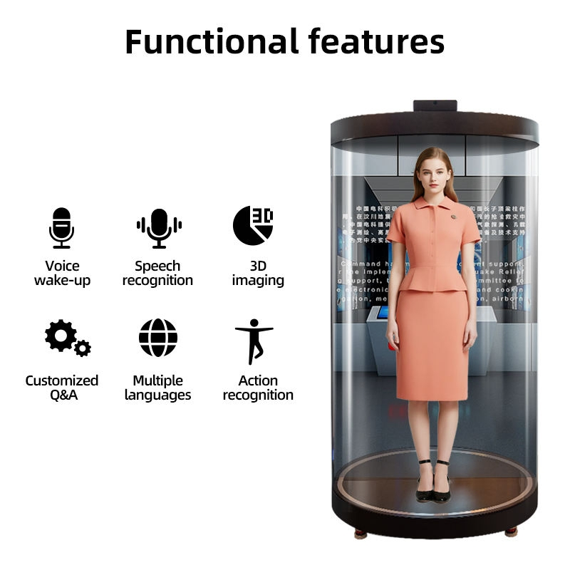 75'' 86'' 3D Hologram LCD Display Holotube for Shopping Mall Advertising