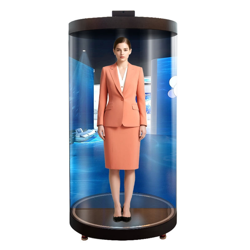 75 Inch 3D Hologram Display Holotube Holographic Advertising Showcase for Retail Mall