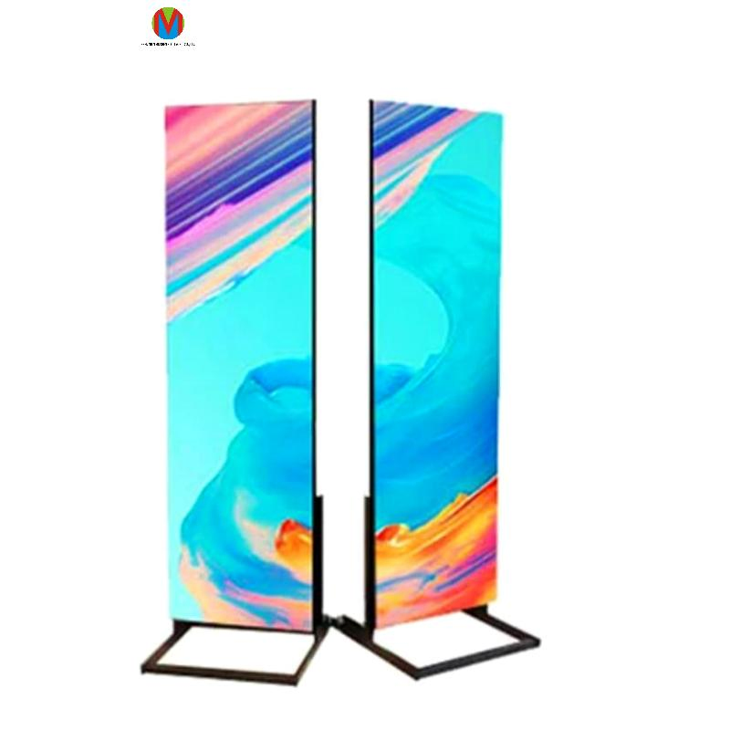 Mzcled Hot Sale Full Color 640mmx1920mm Indoor Gob SMD P2 P1.86 P2.5 Advertising Digital Poster Display Mirror LED Screen for Show