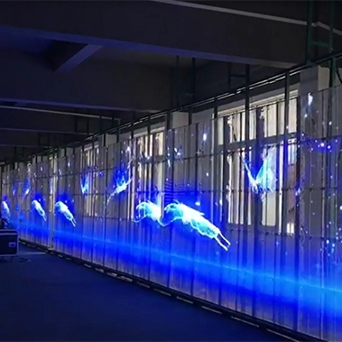 Customizable Outdoor P3.91-7.81mm Transparent Glass Display LED Wall
