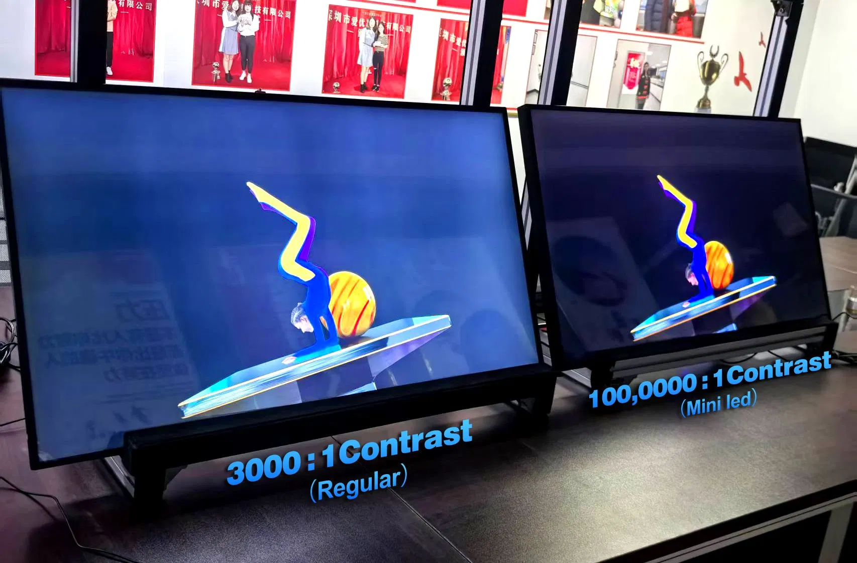 Android Advertising Digital Signage Mini LED Media Player Shop Advertising 192 Zone Local Dimming LCD Display