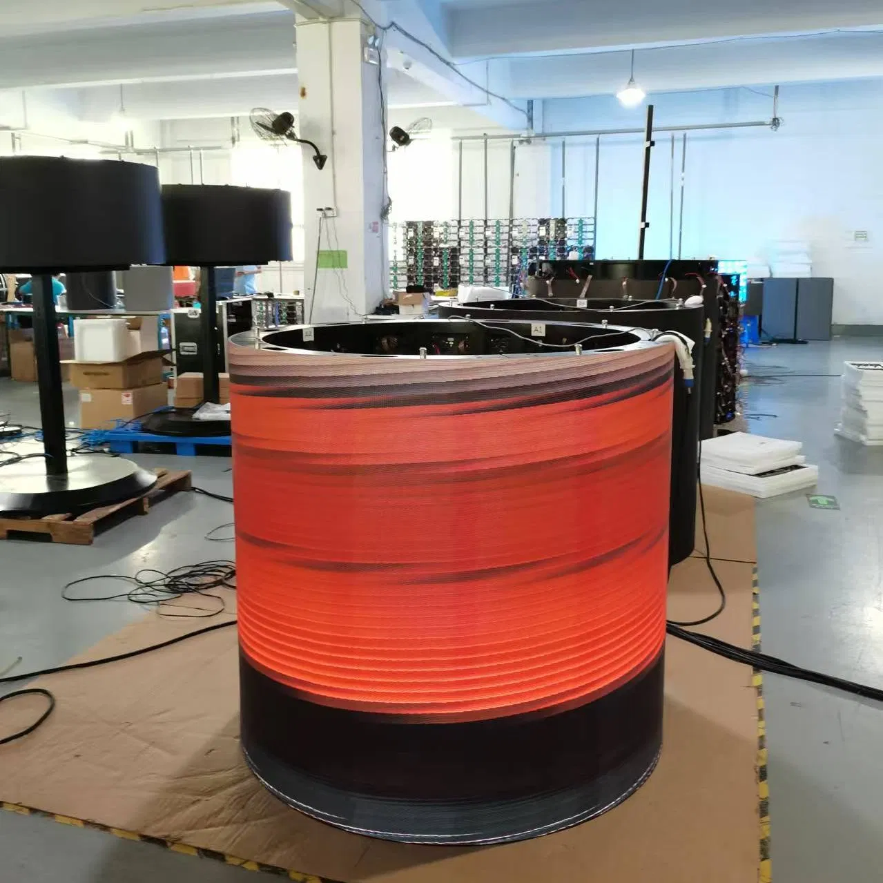 Indoor Fixed Installation P3 3D Poster Curved Giant Mesh Big TV Flexible Panel Advertising Billboard LED Screen Display