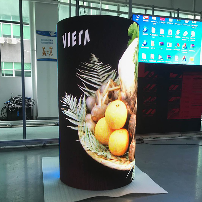 Customization Indoor Wall Flexible Video LED Screens Soft Vertical Flexible Curve LED Panel Screen