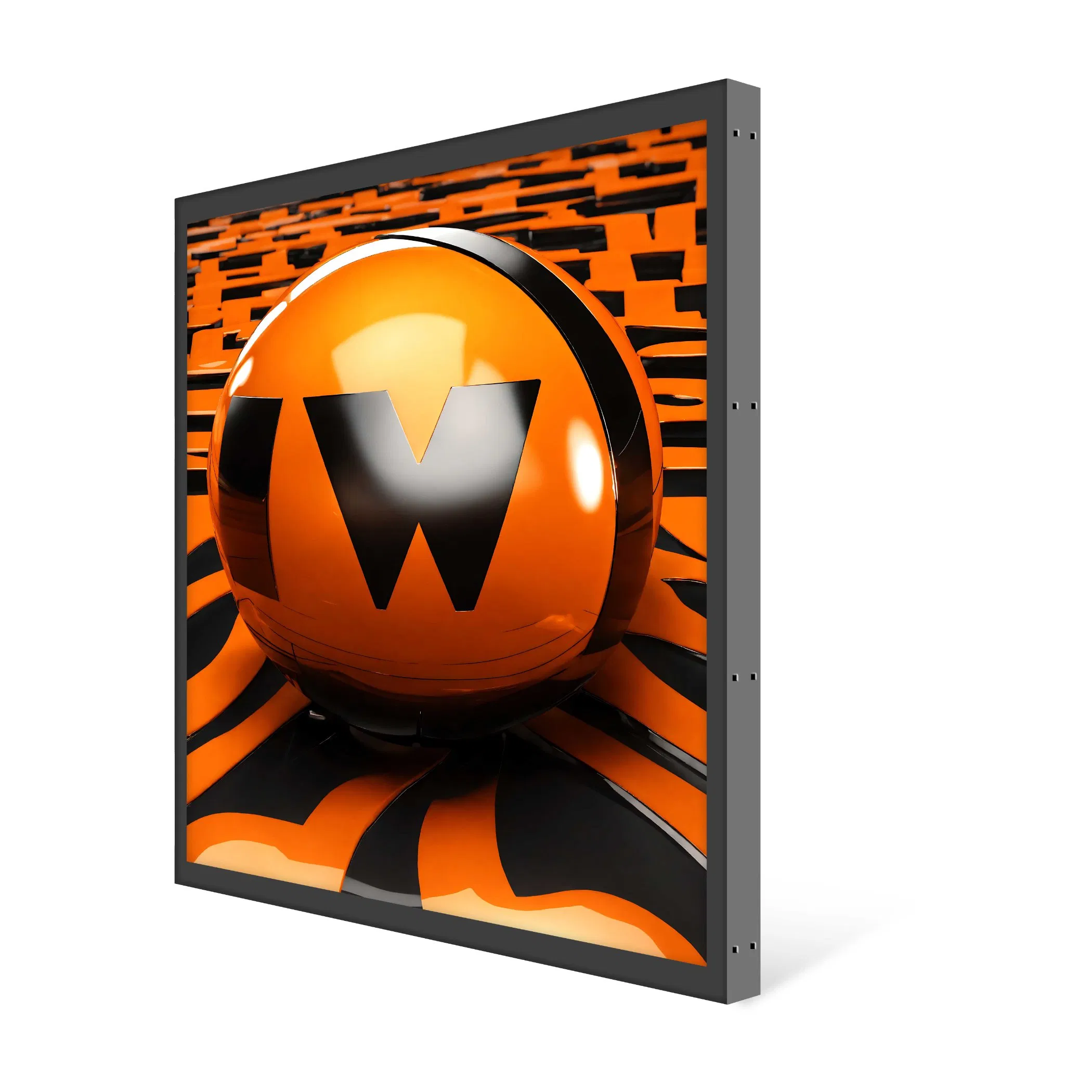 Customized 51.7inch Qled 2160*2160 Ultra Thin 8kg 1: 1 Square LCD Display for Nft Art Display