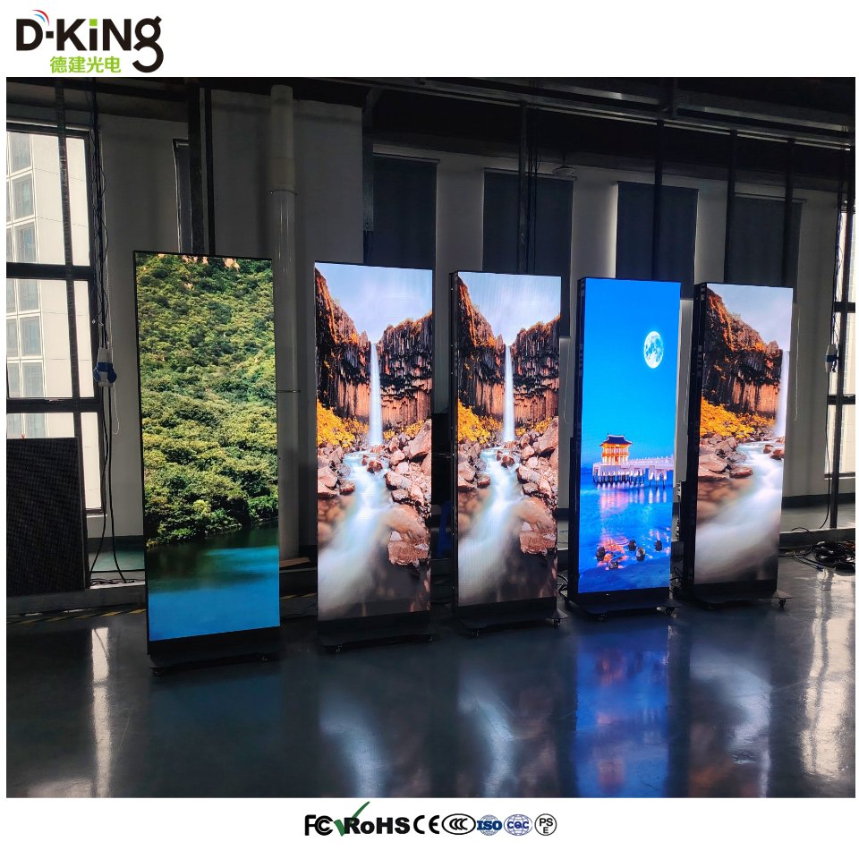 Factory Price LED Panels 640*1920mm Cabinet P1.86 Indoor LED Poster Display Screen