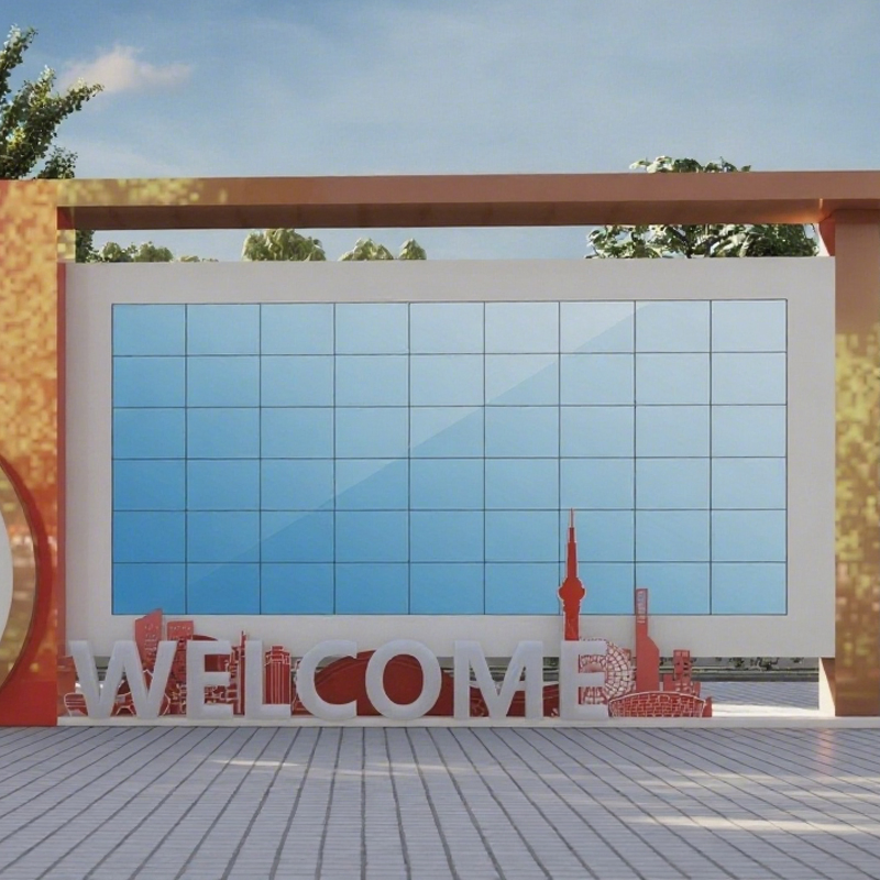 Outdoor Fixed LED Display Sign Outdoors Building Screen High Brightness LED Billboard