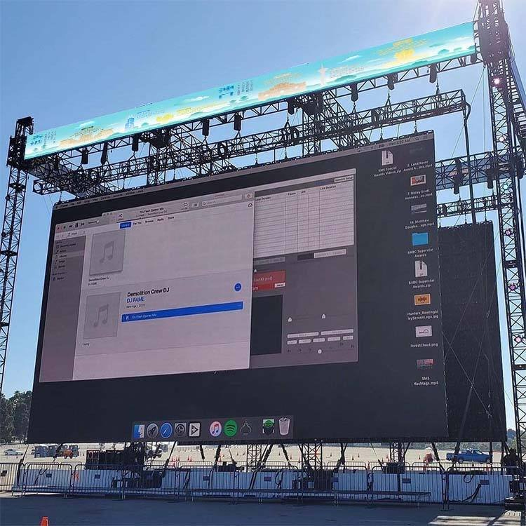 P2.9mm Indoor Outdoor Event Backdrop Concert Stage LED Screen Mobile Panel Truck for Rental Display 7680Hz Video Wall Gob