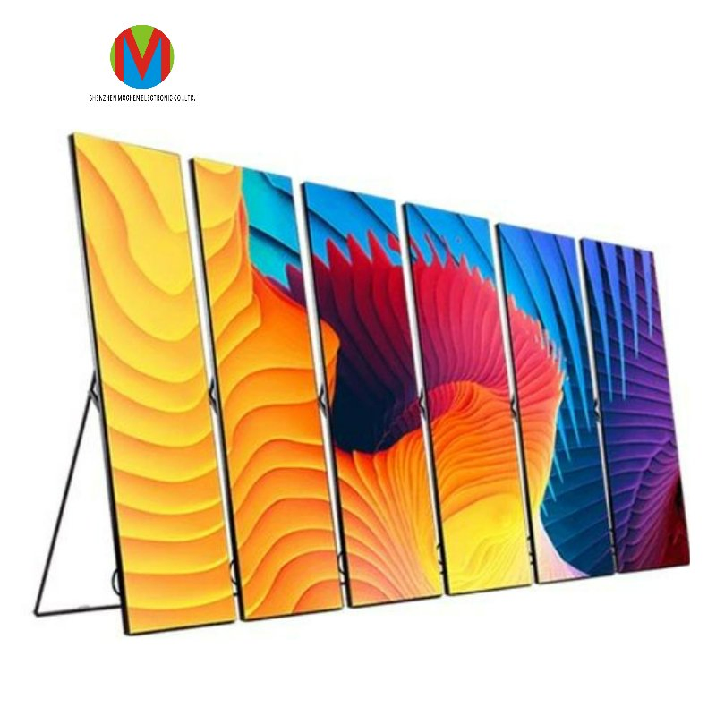 Mzcled Hot Sale Full Color 640mmx1920mm Indoor Gob SMD P2 P1.86 P2.5 Advertising Digital Poster Display Mirror LED Screen for Show