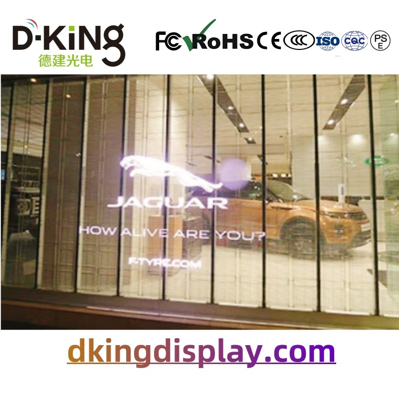 Outdoor P3.9*7.8 Transparent LED Screen Pixel Screen 500*1000mm Waterproof IP65 Glass Rental Video Wall