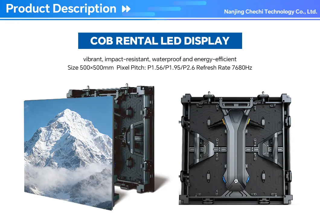 Indoor High Refresh Stage Background Rental LED Screen Overview