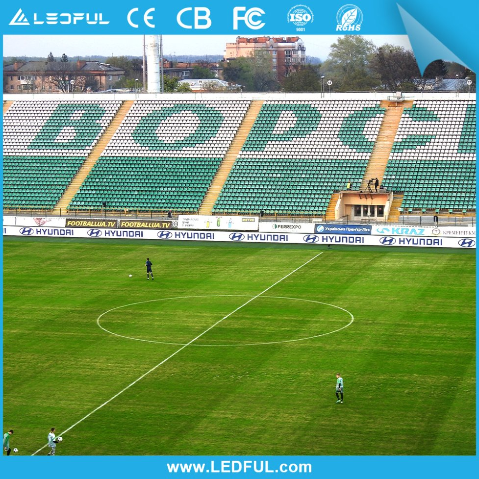 Outdoor P10 P8 P6 Football Basketball Stadium Perimeter LED Screen Display Full Color LED Video Wall