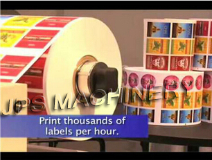 آلة طباعة فليكسو ذاتية التلقيم مع laminating + قطع دوار + تقطيع شرائح + محطة تقطيع الورق للأكواب / ملصقات الفيلم