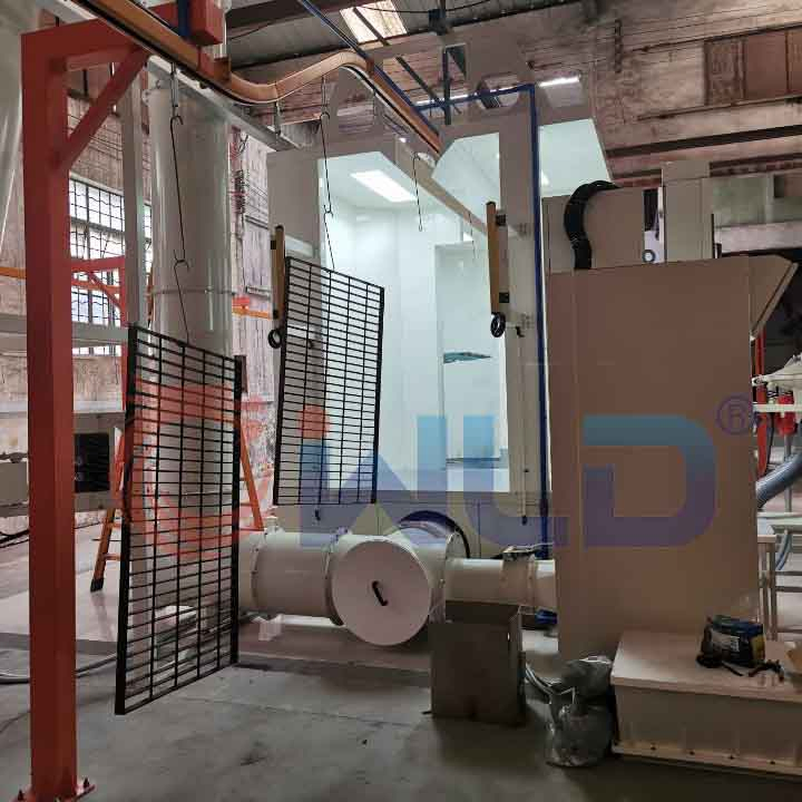 شركة تصنيع آلة رش الطلاء الكهربائي الأوتوماتيكية عالية الجودة للسيارات مع فرن المعالجة