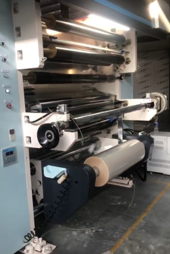 آلة لaminating من Sinomech نموذج A600d مع خط رقمي كامل للتغليف المرن سرعة 600mpm آلة laminating الفيلم