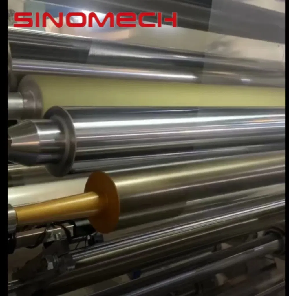 آلة laminating من Sinomech نموذج A450 سرعة 450 م/دقيقة آلة laminating عالية السرعة للأفلام البلاستيكية والورق بدون مذيب