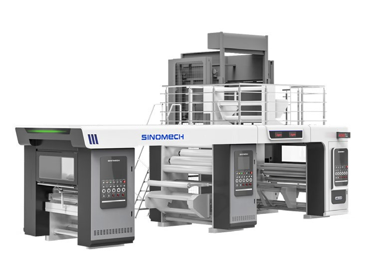 آلة laminating العمودية ثلاثية المضخات بدون Solvent من Sinomech نموذج A400-3V للتغليف المرن