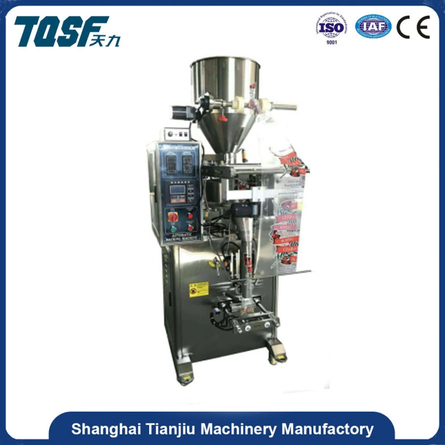 Tj-280A آلة تعبئة وتغليف وختم أكياس مسبقة الصنع متعددة الوظائف للطعام الجاف للكلاب / رقائق / أرز / فستق / طعام مجفف حبيبي / طعام مجمد / طعام جاف /