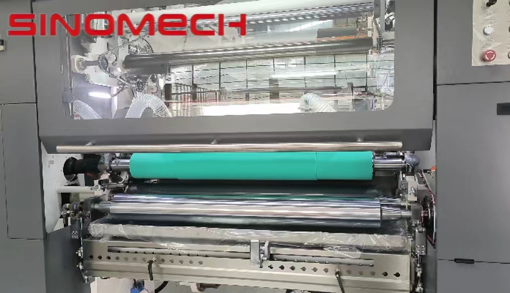آلة لaminating بدون Solvent من Sinomech نموذج A400-3h عالية السرعة ثلاث طبقات لaminating آلة لaminating بدون Solvent