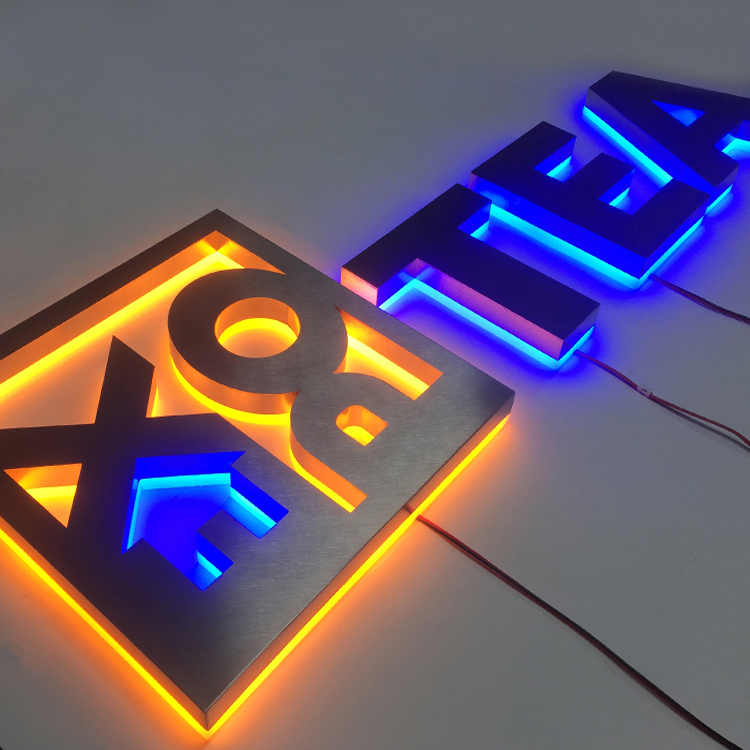 Wholesale Backlit Letters Sign | Halo Lit Sign | Reverse Channel Letter Sign Suppliers, Factories