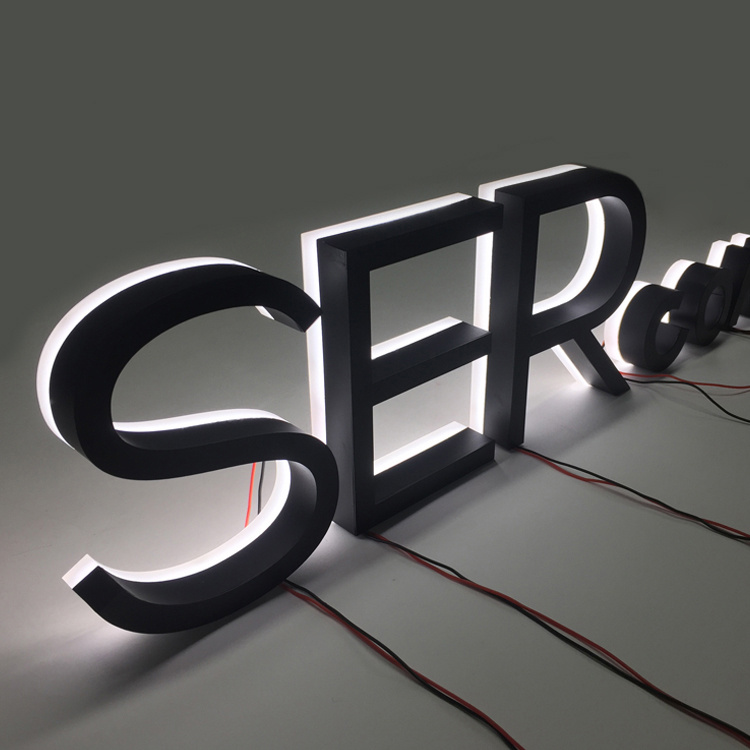 Wholesale Backlit Letters Sign | Halo Lit Sign | Reverse Channel Letter Sign Suppliers, Factories