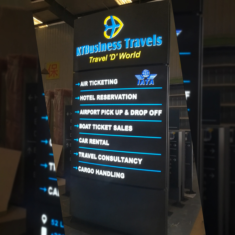 Wholesale Outdoor Advertising Illuminated Pylon Signs Manufacturer, Supplier