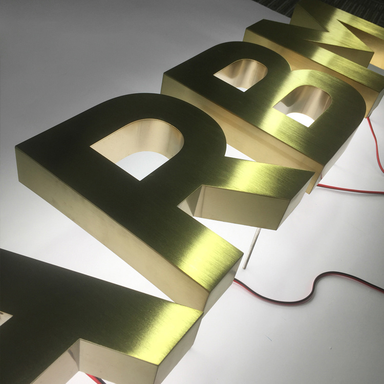 Wholesale Backlit Letters Sign | Halo Lit Sign | Reverse Channel Letter Sign Suppliers, Factories