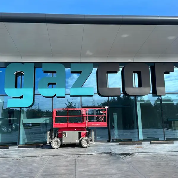 High Rise Letter Sign Sample