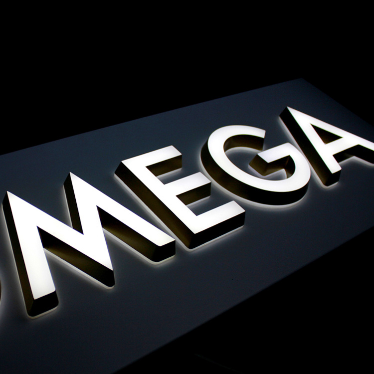 Custom Facelit Solid Acrylic Letter Signs Supplier, Factories