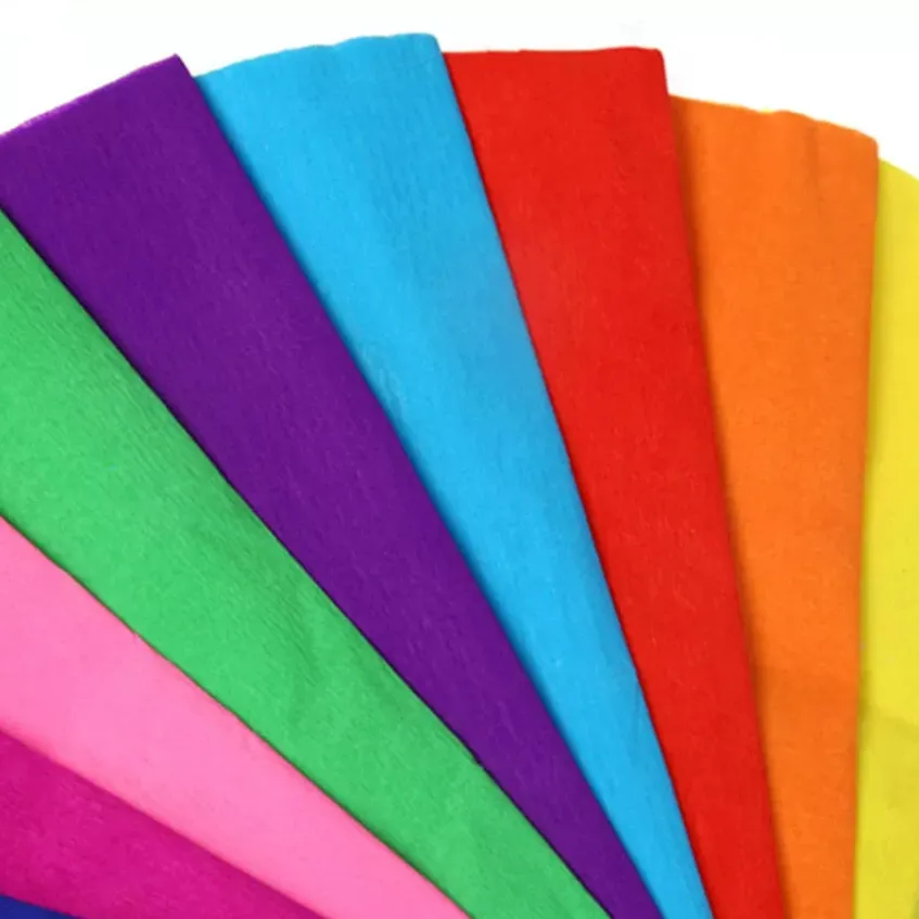 Creative Colored Crepe Paper