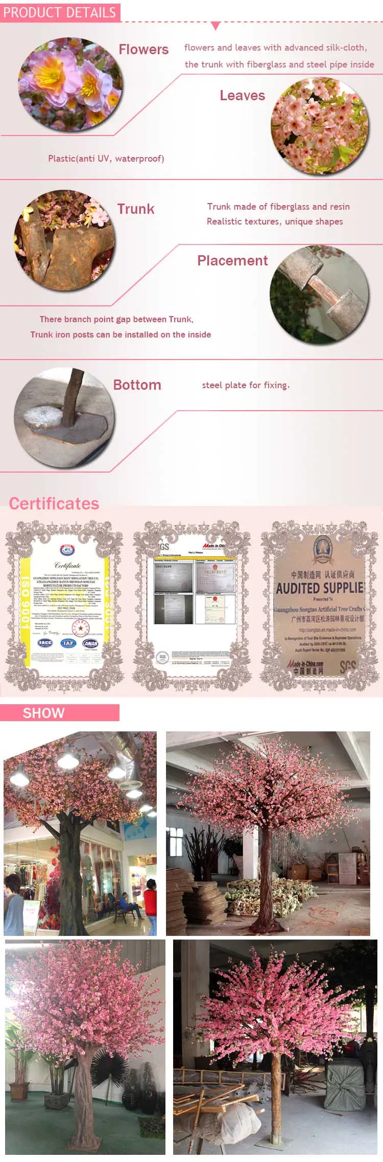 Large Cherry Blossom Tree Detail