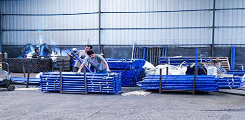 Heavy-Duty Steel Props with Square Flower Plate for Scaffolding