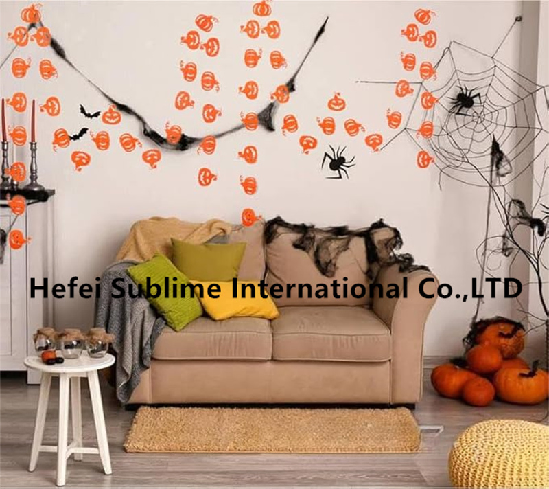 Halloween Party Paper Garland for Home Fireplace Haunted House Decoration
