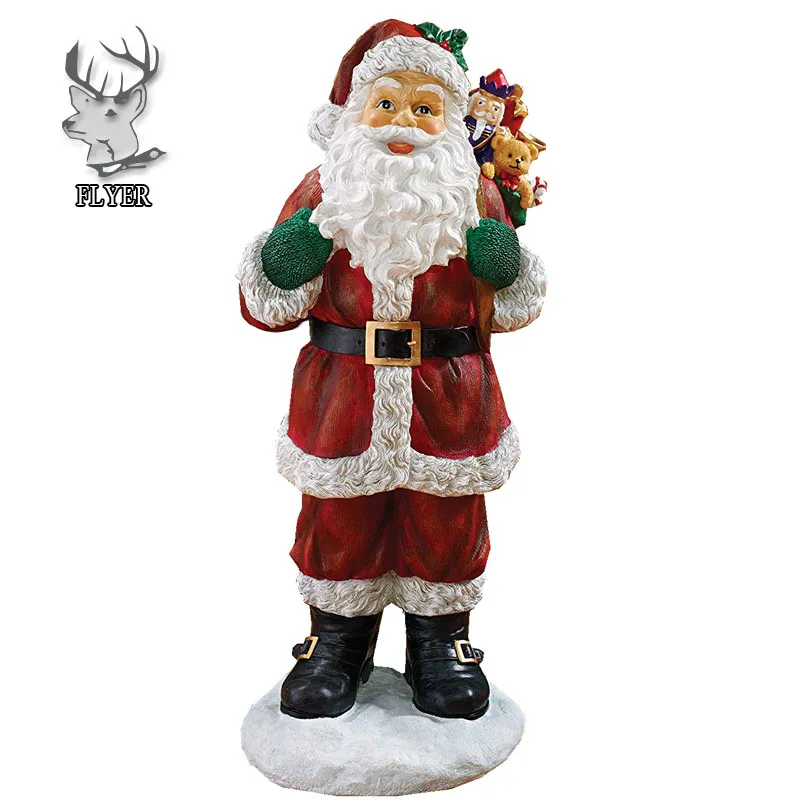Santa Claus Statue Display 2