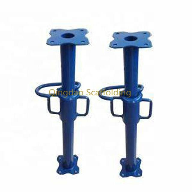 Light Duty Heavy Duty Adjustable Galvanized Color Coating Shoring Scaffolding Steel Props with Square Flower Plate