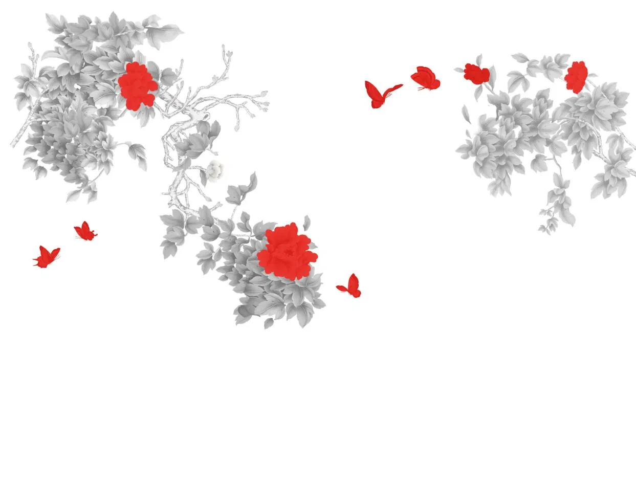 Commercial Grade Printed Wallpaper for Office Mall and Exhibition Booth Decoration