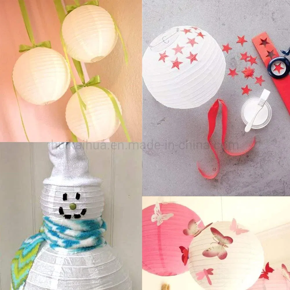 Collapsible Pink Color Design Wedding Christmas Valentine Party Decorations Mix Size Indoor Hanging Paper Lantern