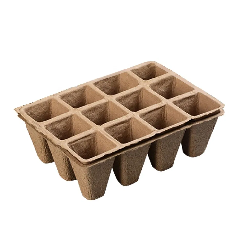 Biodegradable Single Wall Plant Seedling Cup Disposable 6 Round Pulp in Craft Paper Small Flower Pot Paper Cup