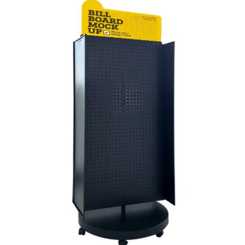 Supermarket Metal Customized Paper Display Racks Cardboard Floor Display Unit