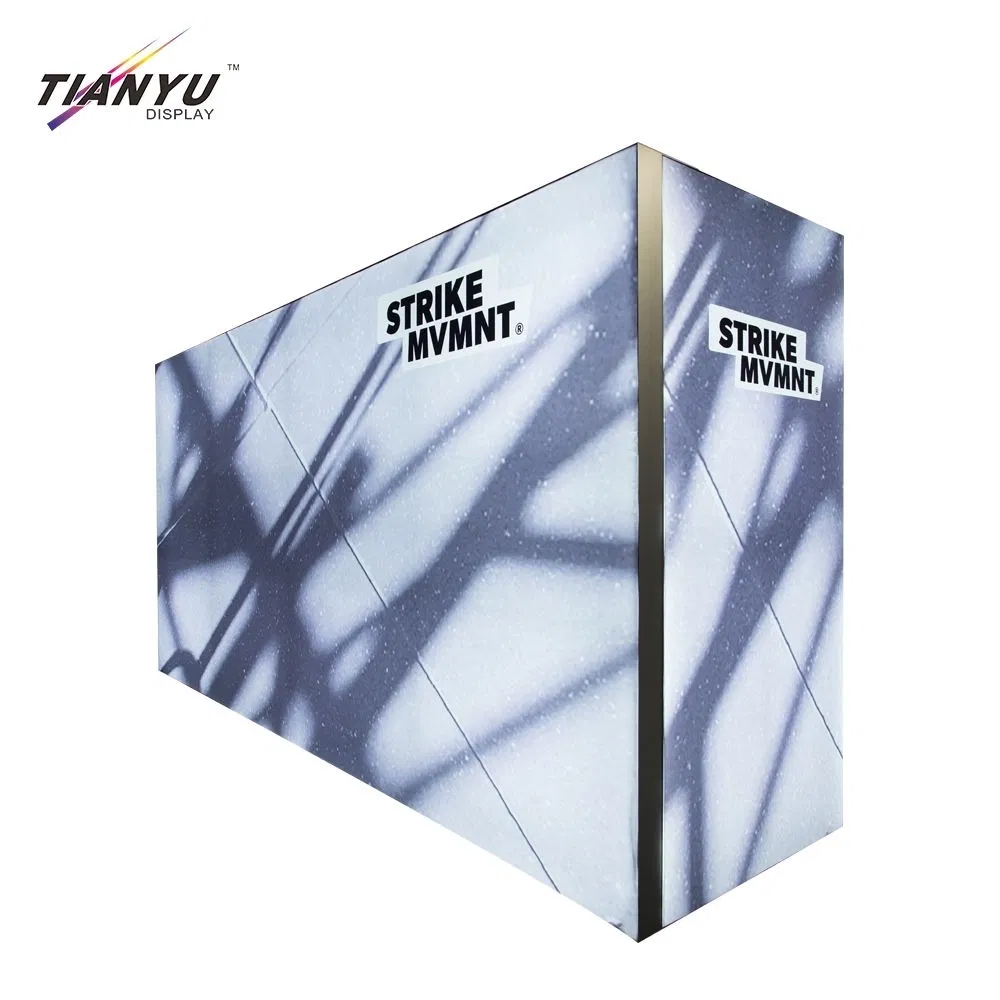 Curved Fabric Advertising Lightbox for Cinema Poster Display Cases