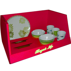 Custom Cardboard Merchandising Counter Retail Counter Box Paper Display Boxes Table Top Cardboard Display Counter