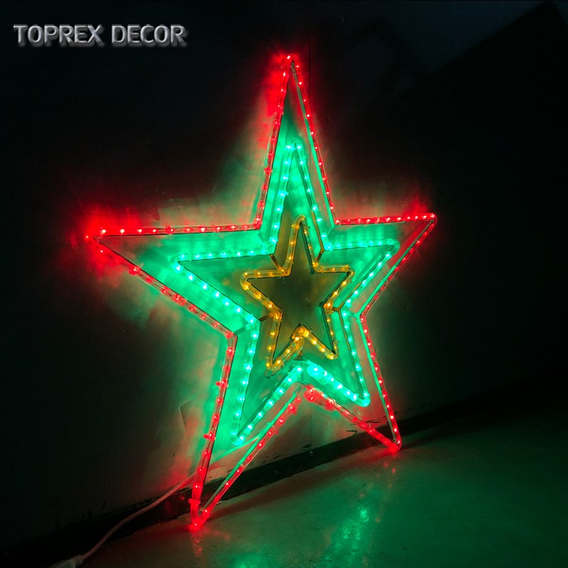 IP65 Christmas LED Ring Light Moon Lights LED Paper Star Lamp