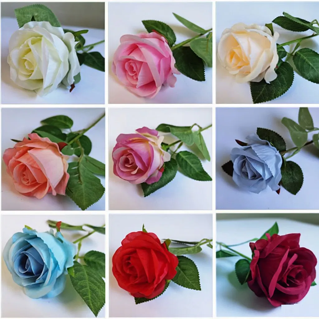 3D Wedding Decor Roll up Fabric Artificial Rose Flower Wall Backdrop