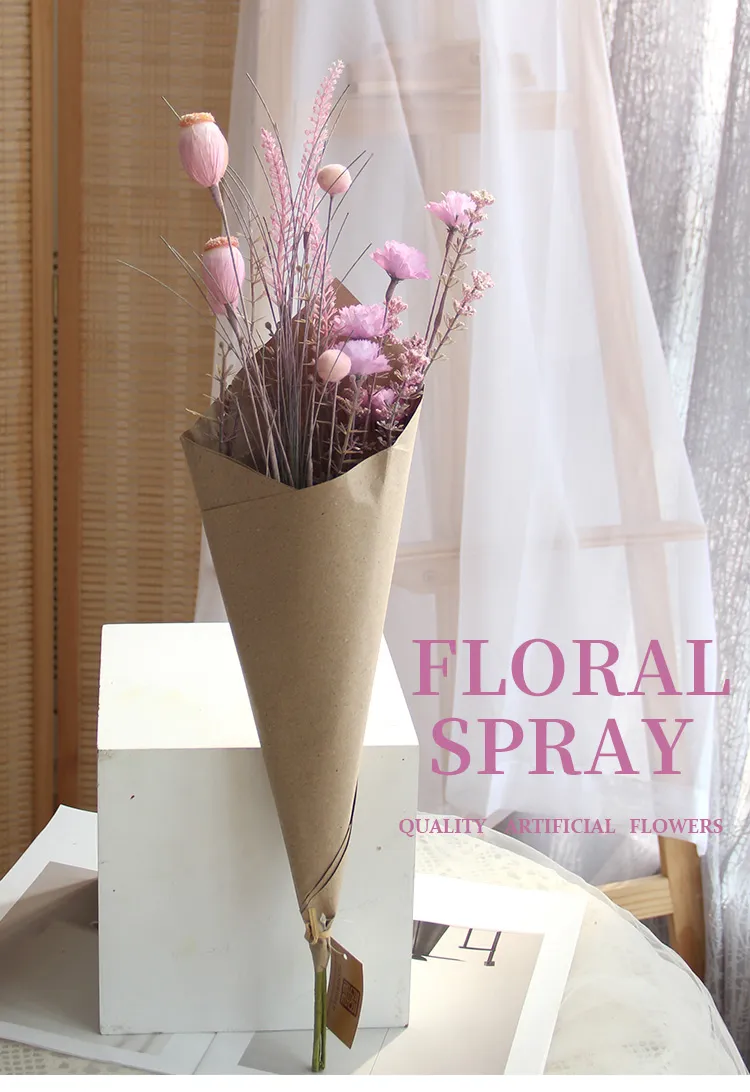 Artificial Kraft Paper Flowers