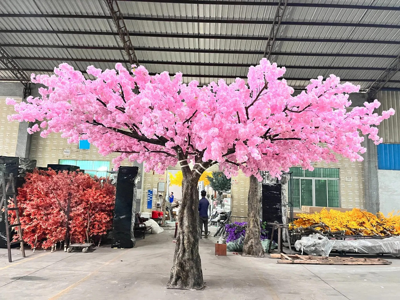 New Products Large Flower Tree 3.6m High and 6m Wide Artificial Cherry Blossom Tree for Decor