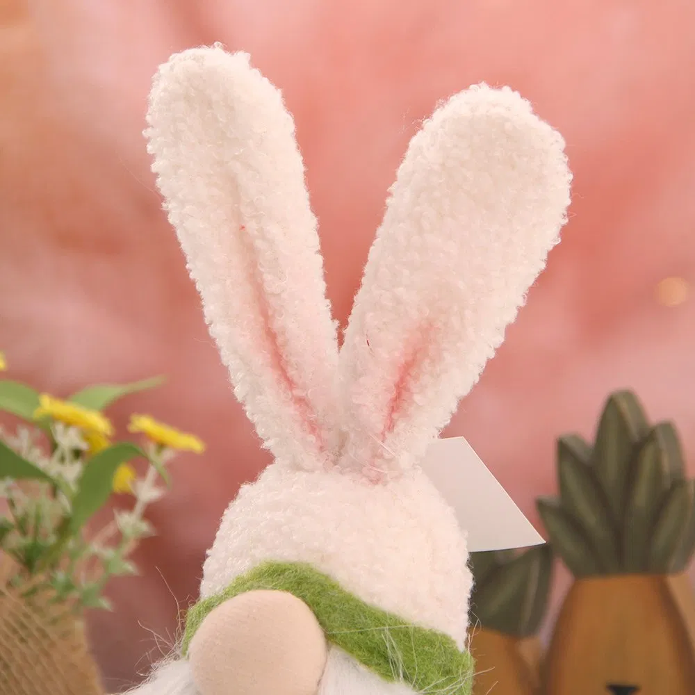 Hot Sale Easter Party Decoration Rabbit Ears Dwarf Doll Easter Decor Ornaments
