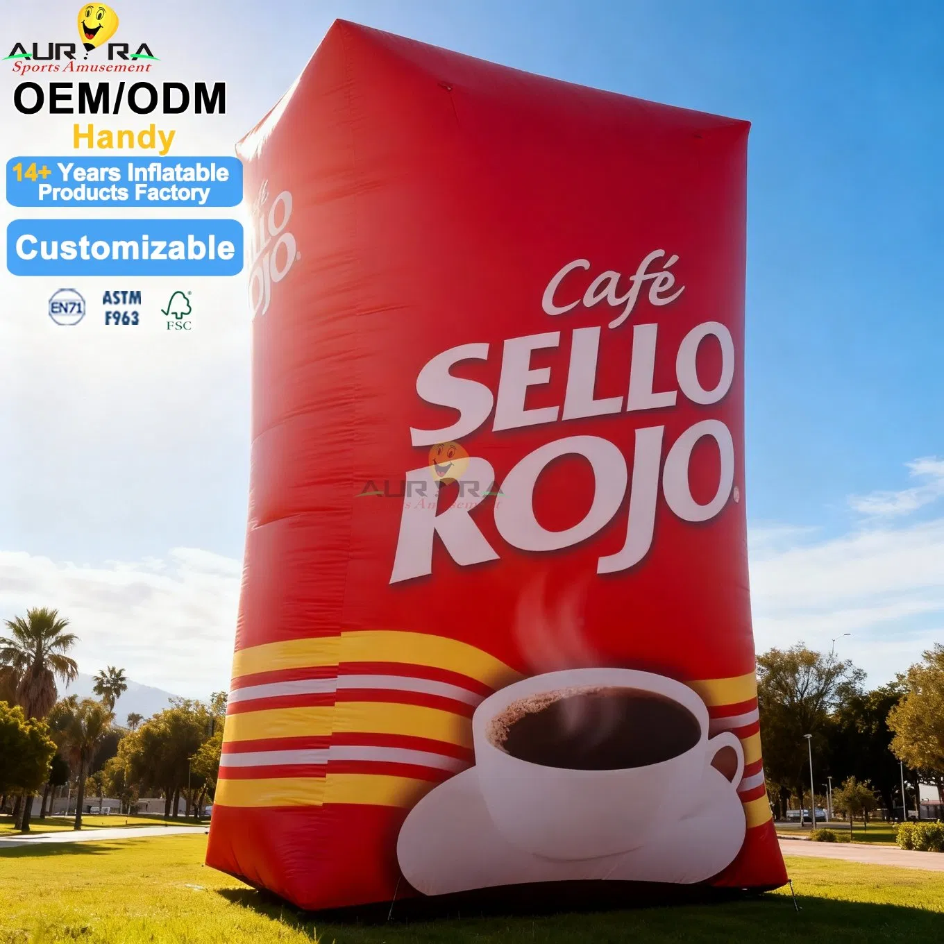 Outdoor Corporate Event Inflatable Art Sculptures Logo Custom