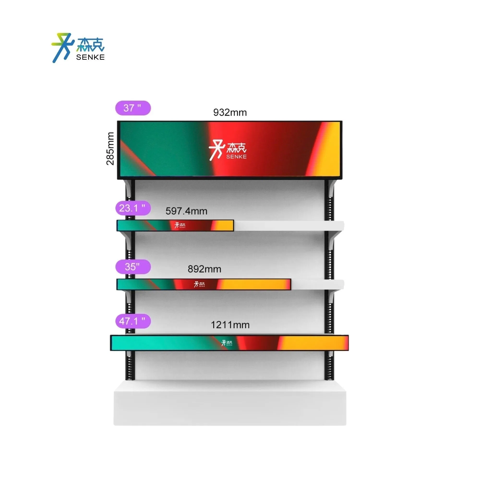 Touch Screen Industrial Display for Shelf Edge Digital Signage Visual Merchandising Solutions